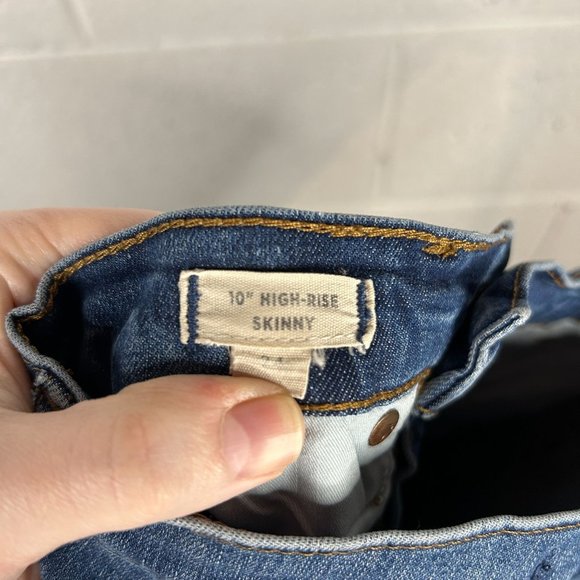 Madewell Womens Size 24 10" High-Rise Skinny Button Fly Drop Hem Edition Jeans - Picture 6 of 12